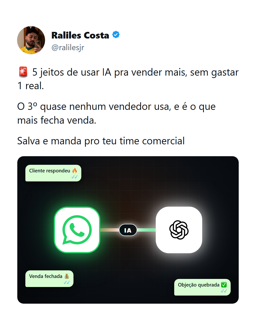 5 formas de usar IA sendo vendedor